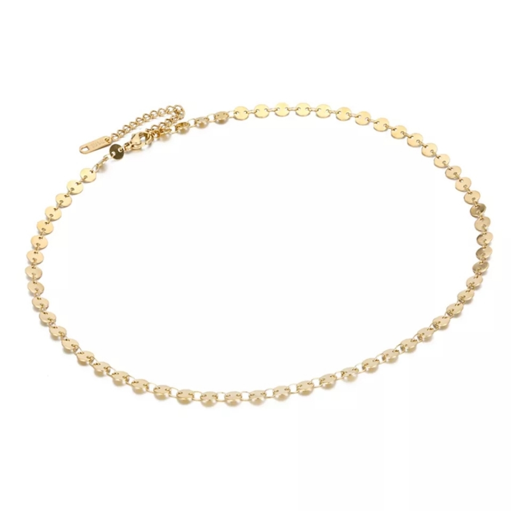Pretty Silver Layered Chain Necklace&Choker Set - Picture 4 of 6